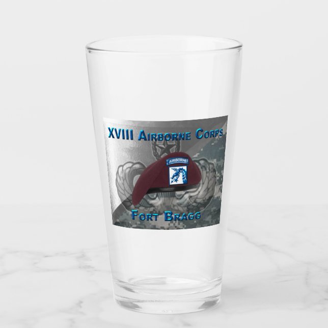 XVIII Airborne Corps “Sky Dragons” Glass (Front)