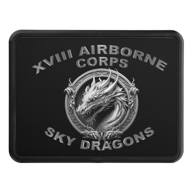 XVIII Airborne Corps  Trailer Hitch Cover (Front)