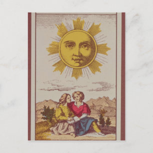 XVIIII Le Soleil, carte de tarot française du Sun