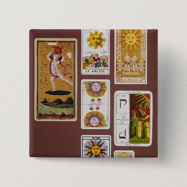 XVIIII The Sun 2 Inch Square Button (Front)