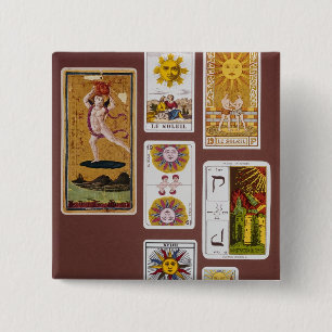 XVIIII The Sun 2 Inch Square Button