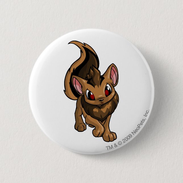 Xweetok Brown 2 Inch Round Button (Front)