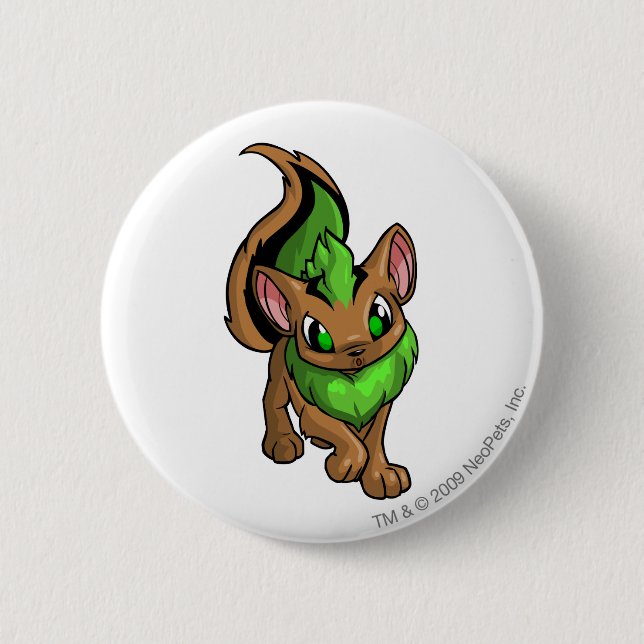 Xweetok Green 2 Inch Round Button (Front)
