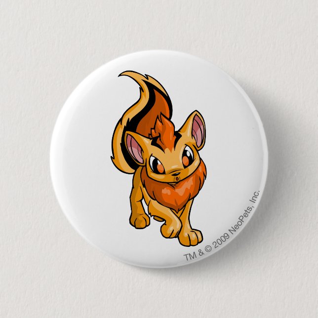 Xweetok Orange 2 Inch Round Button (Front)