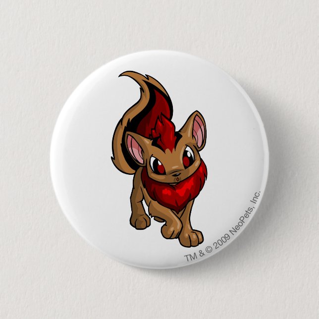 Xweetok Red 2 Inch Round Button (Front)