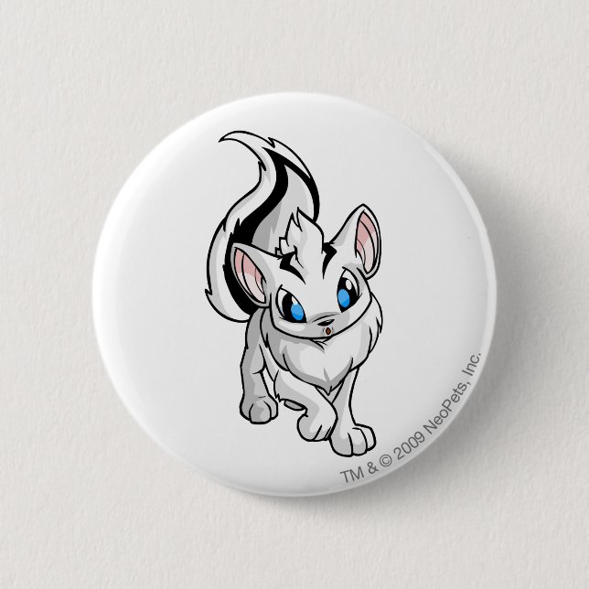 Xweetok White 2 Inch Round Button (Front)