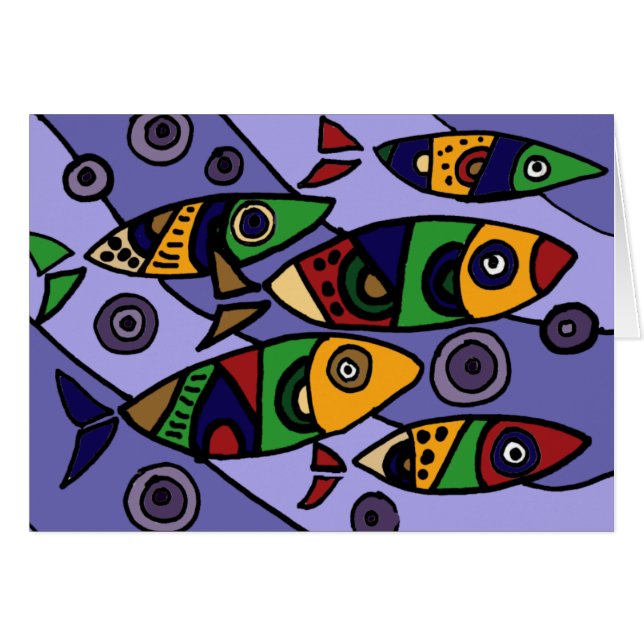 XX- Abstract Art Fish (Front Horizontal)