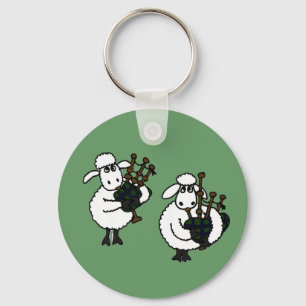 XX- Awesome Sheep Playing Bagpipes Keychain