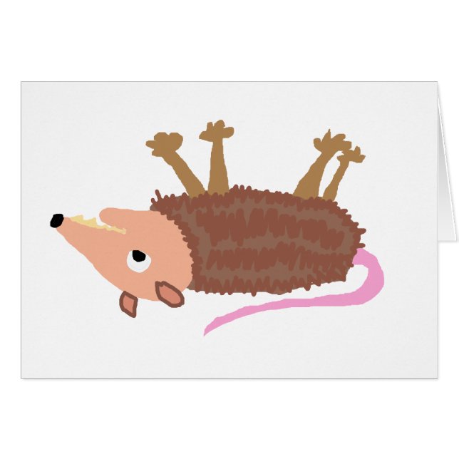 XX bande dessinée morte drôle d'animal tué sur une (Devant horizontal)