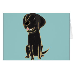 XX bande dessinée noire mignonne de Labrador