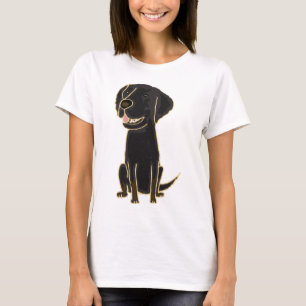 XX- Black Retriever Puppy Dog T-Shirt