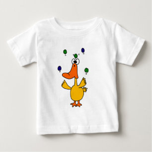 XX- CLUTZ Duck Juggling Design Baby T-Shirt