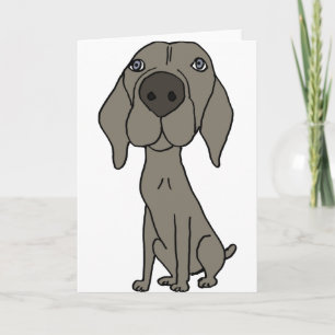 XX- Cute Weimaraner Design Card