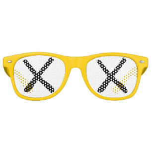 XX Eyes - "Crossed Out Eyes" Sunglasses Yellow