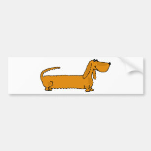 XX- Funky Dachshund Bumper Sticker