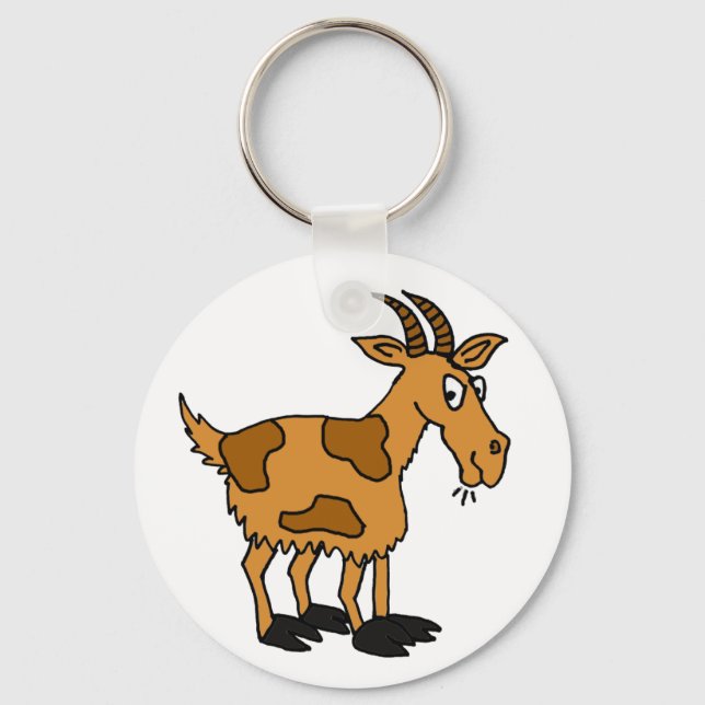 XX- Funny Cartoon Goat Keychain (Front)