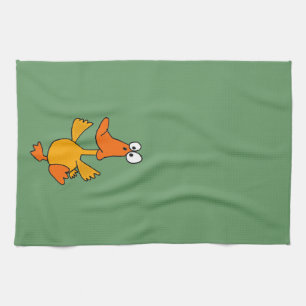 XX- Funny Dancing Duck Cartoon Kitchen Towel