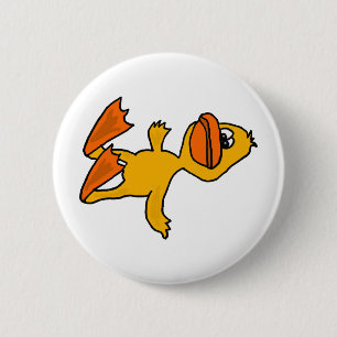 XX- Funny Dead Duck Cartoon 2 Inch Round Button