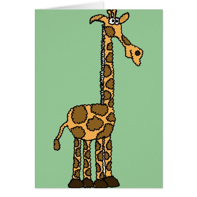 XX- Funny Giraffe Cartoon (Front)
