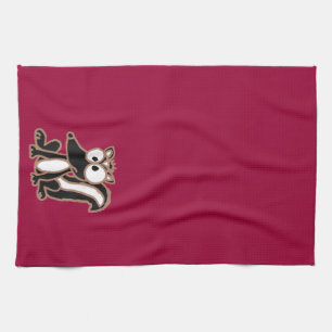 XX- Funny Skunk Cartoon Kitchen Towel