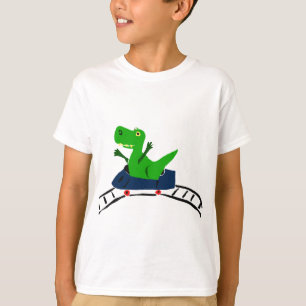 XX- Funny T-rex Dinosaur on Roller Coaster Art T-Shirt