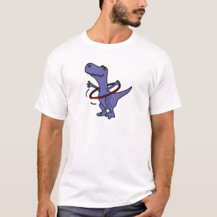 XX- Funny T-rex Dinosaur Using Hula Hoop T-Shirt