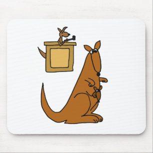 XX- Kangaroo Court Cartoon Mouse Pad