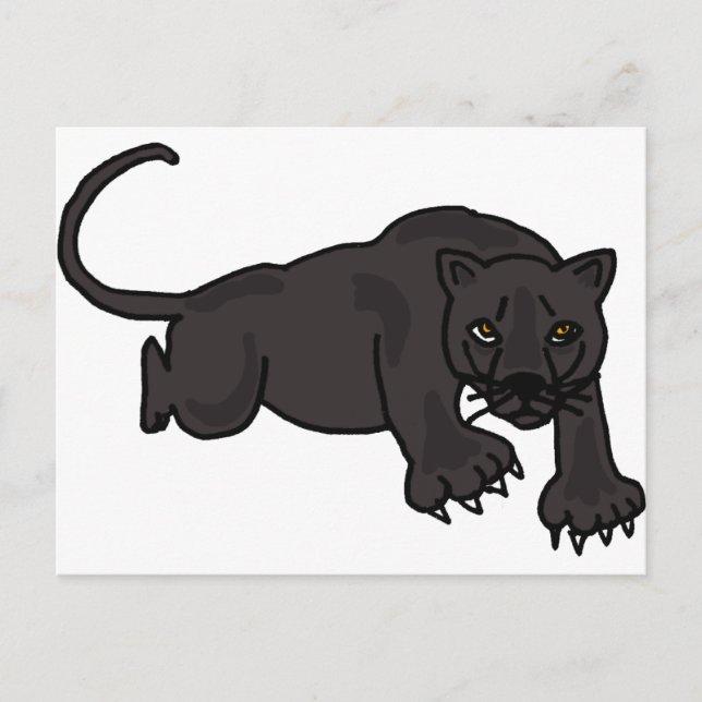 XX- Leaping Panther Postcard (Front)
