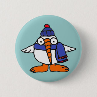 XX- Magnificent Cartoon Snowbird 2 Inch Round Button