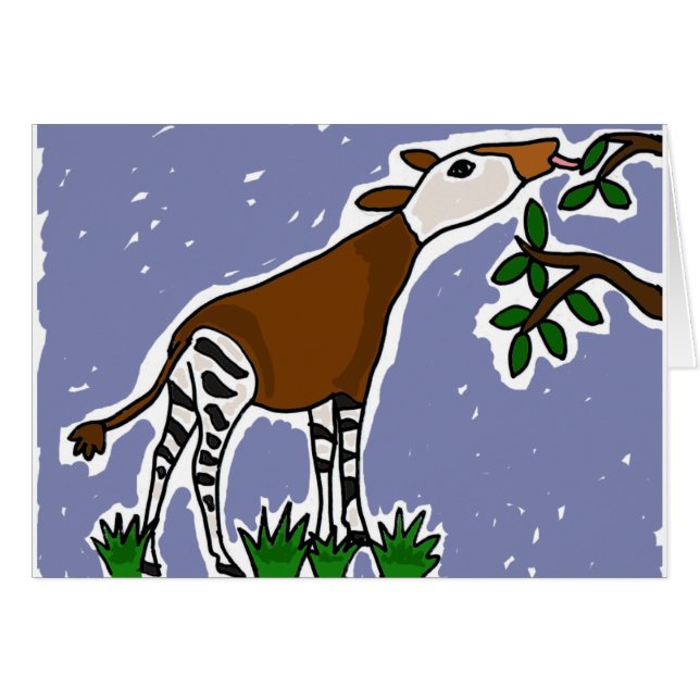 XX- Okapi Art Cartoon (Front Horizontal)