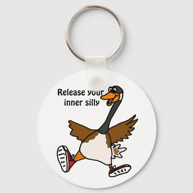 XX- Release Your Inner Silly - Goose Keychain (Front)