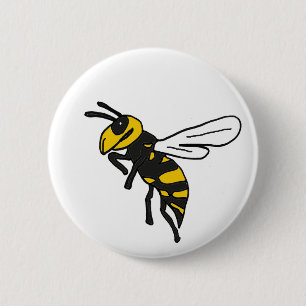 XX- Yellow Jacket Art 2 Inch Round Button