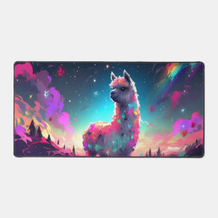 XXL Desktop Mouse Pad for Computer Galaxy Llama 