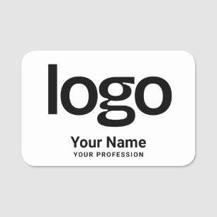 XXL Logo Safety Pin or Magnetic Employee Name Tag