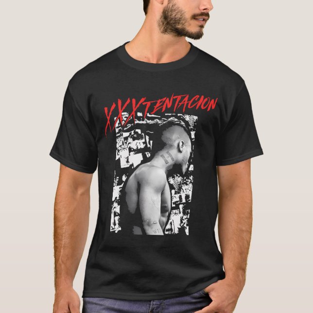 Xxxtentacion Collage Black T-Shirt (Front)