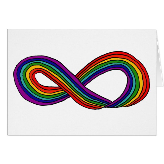 XY- Rainbow Infinity Symbol (Front Horizontal)