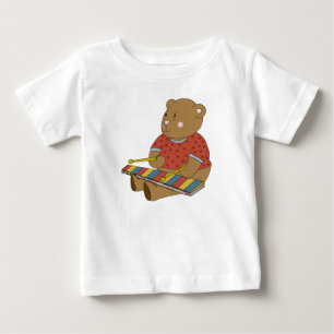 Xylophone Bear Baby T-Shirt