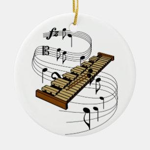 Xylophone Ceramic Ornament