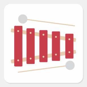 Xylophone Square Sticker