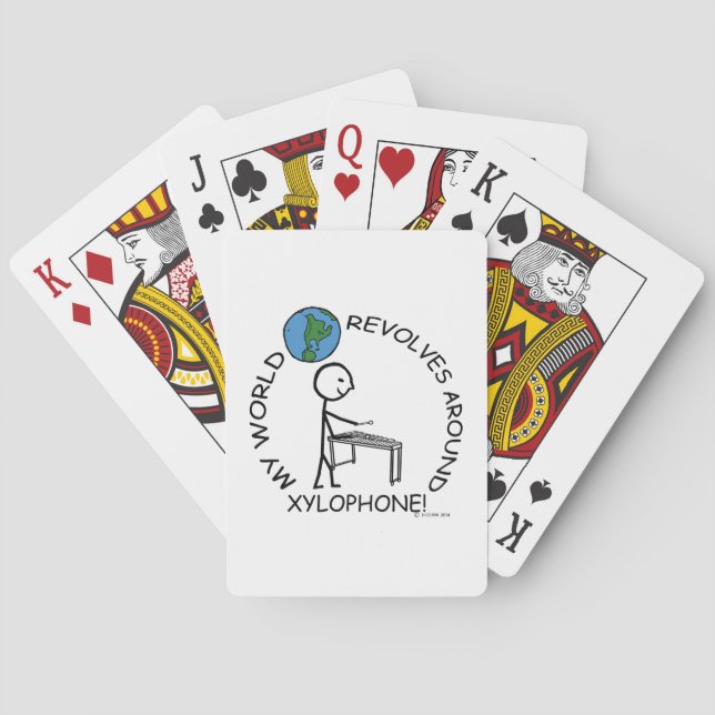 Xylophone - World Revolves Around Playing Cards (Back)