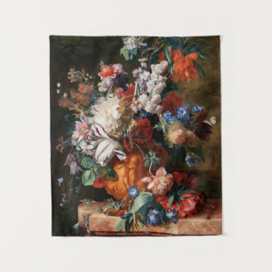 Xzendor7 Bouquet Of Flowers by Jan van Huysum Tapestry