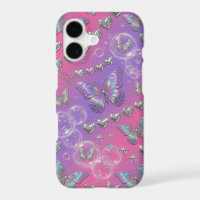 Y2K Butterfly Chrome Hearts Phone Case