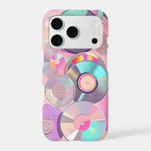 Y2K CD Collage iPhone Case Retro Holographic