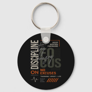 Y2k Fitness Quote Gym Training Discipline Yoga Spo Keychain