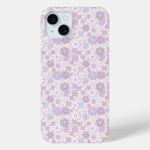 Y2K Flower Pattern iPhone 15 Mini Case
