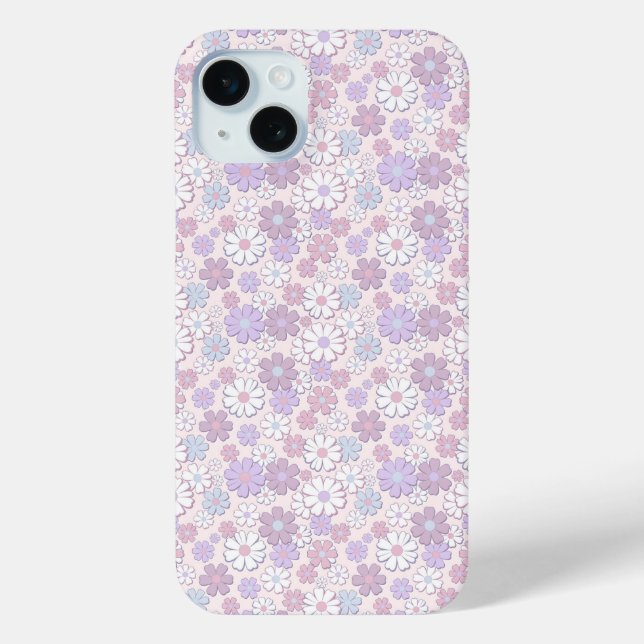Y2K Flower Pattern Case-Mate iPhone Case (Back)