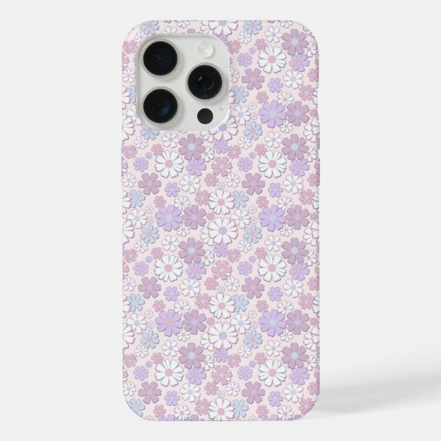 Y2K Flower Pattern iPhone Case (Back)