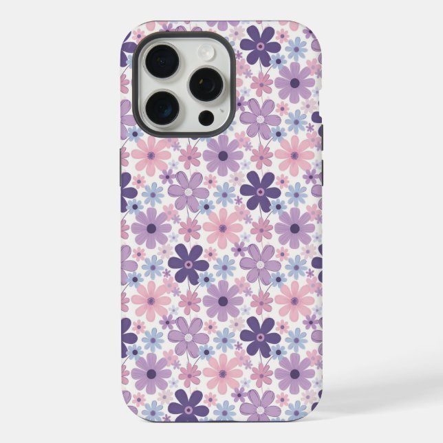 Y2K Flower Pattern iPhone Case (Back)