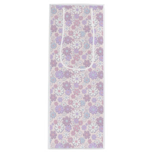 Y2K Flower Pattern Wine Gift Bag