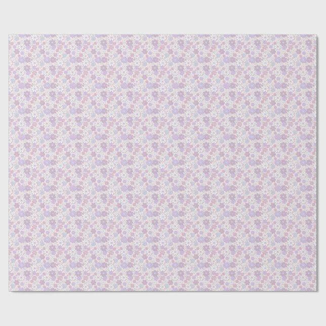 Y2K Flower Pattern Wrapping Paper (Flat)